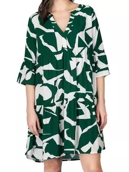 Длинное платье DENIMFY DFFrida, зеленый