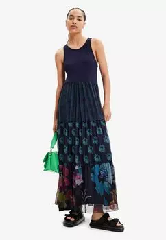 Длинное платье Desigual, синий