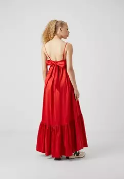 Длинное платье DRAMA SKIRT BOW BACK Abercrombie & Fitch, разноцветный