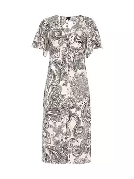 Длинное платье DreiMaster Klassik, цвет weiss schwarz