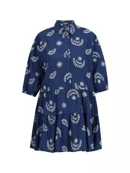 Длинное платье DreiMaster Vintage, цвет marine wollweiss