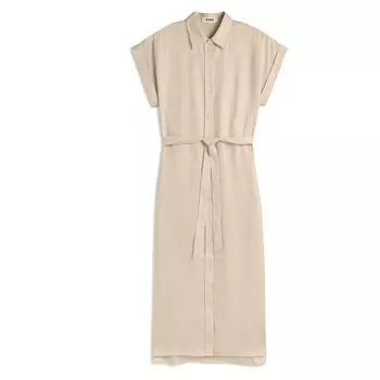 Длинное платье Ecoalf Amatista, бежевый