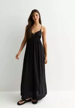 Длинное платье EMBELLISHED New Look, черный