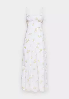 Длинное платье Emea Bare Hollister Co., белый