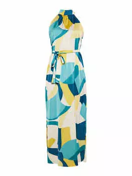 Длинное платье faina, цвет blau mehrfarbig