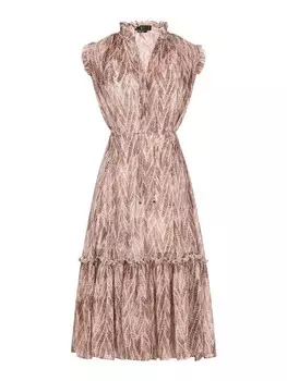 Длинное платье faina, цвет braun mehrfarbig