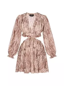 Длинное платье faina, цвет braun mehrfarbig