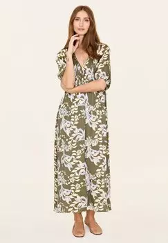 Длинное платье FRIZZANTE Odd Molly, темно-зеленый