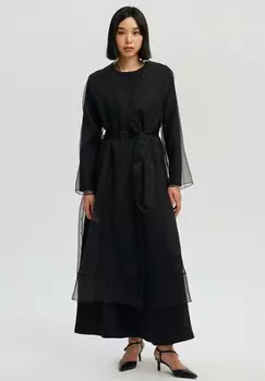 Длинное платье FRONT OPEN Touch Priv, черный