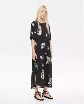 Длинное платье-футболка Camalen Bimba y Lola, черный