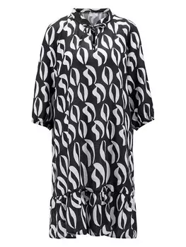 Длинное платье FYNCH-HATTON Leinen, черный