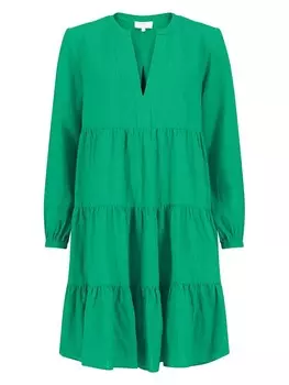 Длинное платье FYNCH-HATTON Leinen, зеленый