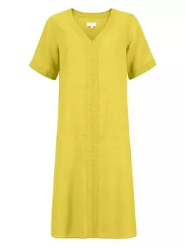 Длинное платье FYNCH-HATTON Leinen, желтый