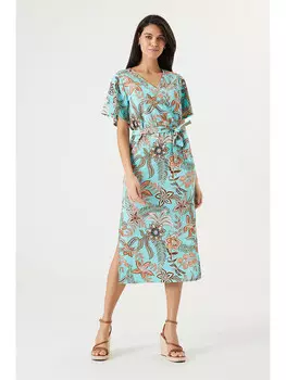 Длинное платье Garcia, цвет trkis/bunt