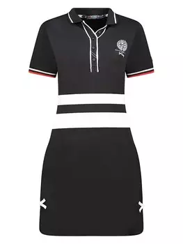 Длинное платье Geographical Norway Polo, черный