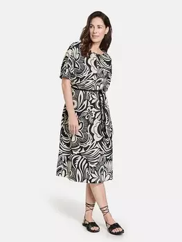 Длинное платье Gerry Weber, цвет schwarz/creme