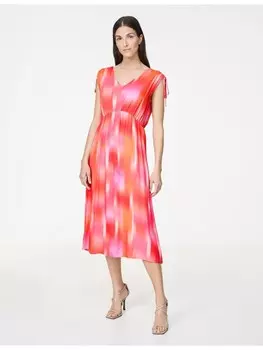 Длинное платье Gerry Weber Gewebe, цвет lila/pink druck