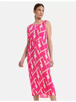Длинное платье Gerry Weber Gewebe, цвет lila/pink druck