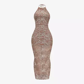 Длинное платье Giada, расшитое пайетками House Of Cb, розовый