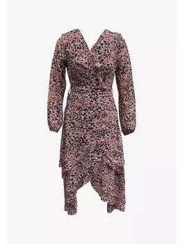 Длинное платье GINI LONDON Midi Gini Layered Wrap, разноцветный