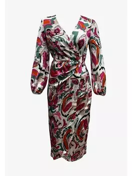 Длинное платье GINI LONDON Midi Gini Wrap, разноцветный