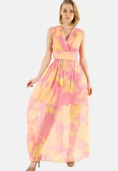 Длинное платье Guess, розовый