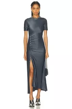 Длинное платье-халат Rabanne, цвет Ardoise