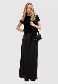 Длинное платье HAYES AllSaints, черный