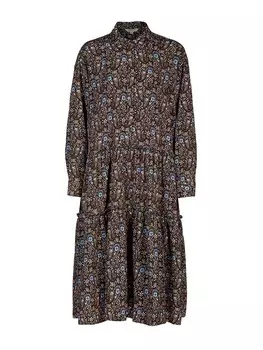 Длинное платье Herrlicher, цвет schwarz/beige