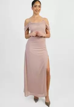 Длинное платье Hira TFNC, светло-розовое