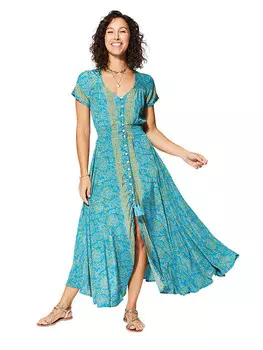 Длинное платье Ipanima, бирюзовый