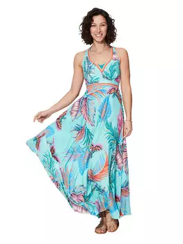 Длинное платье Ipanima, бирюзовый