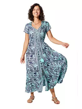 Длинное платье Ipanima, бирюзовый