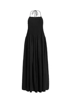 Длинное платье IRIS AllSaints, черный