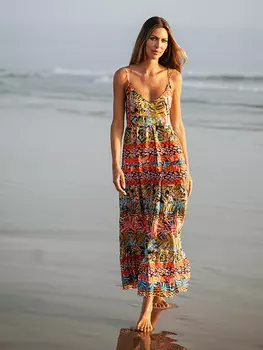 Длинное платье Isla Bonita by SIGRIS, красочный