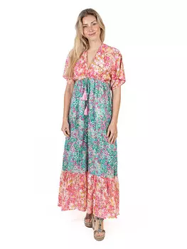 Длинное платье Isla Bonita by SIGRIS, цвет trkis/pink