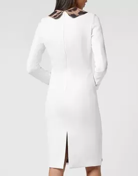 Длинное платье из кади LS Леопард Philipp Plein, цвет Cream