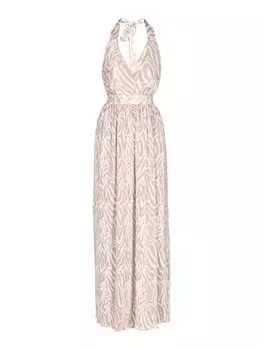 Длинное платье IZIA, бежевый