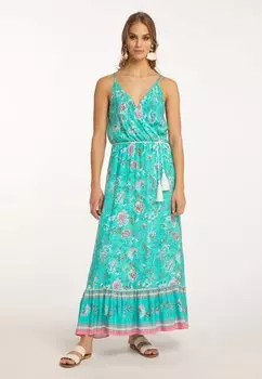 Длинное платье IZIA, бирюзовый