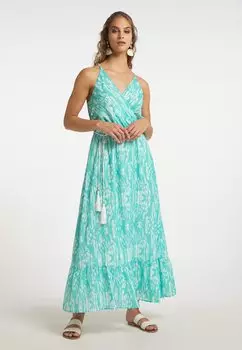 Длинное платье IZIA, бирюзовый