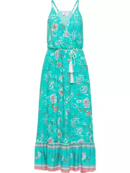 Длинное платье IZIA, бирюзовый