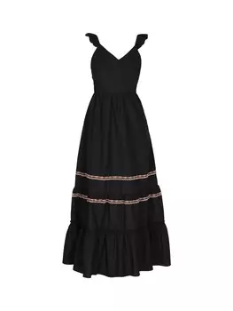 Длинное платье IZIA, черный