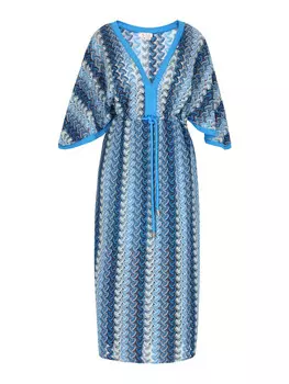 Длинное платье IZIA, цвет blau mehrfarbig