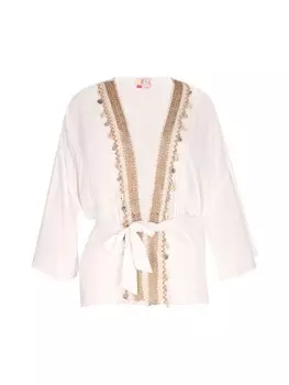 Длинное платье IZIA Kimono, белый