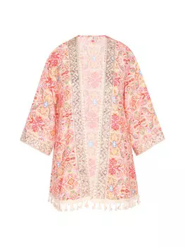 Длинное платье IZIA Kimono, цвет rosa mehrfarbig