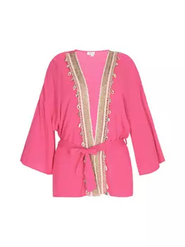 Длинное платье IZIA Kimono, розовый