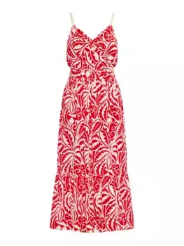 Длинное платье IZIA, красный