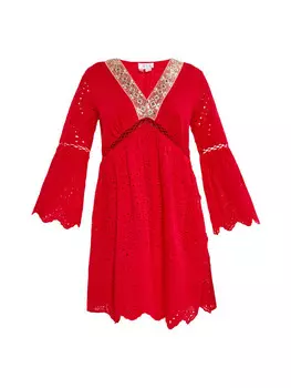 Длинное платье IZIA, красный