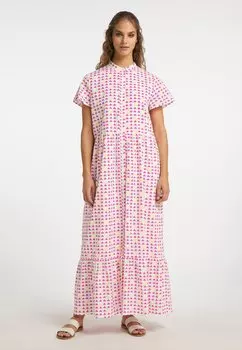 Длинное платье IZIA, розовый