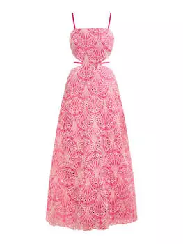 Длинное платье IZIA, розовый